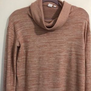 Cowl neck sweater light pink size small GAP
